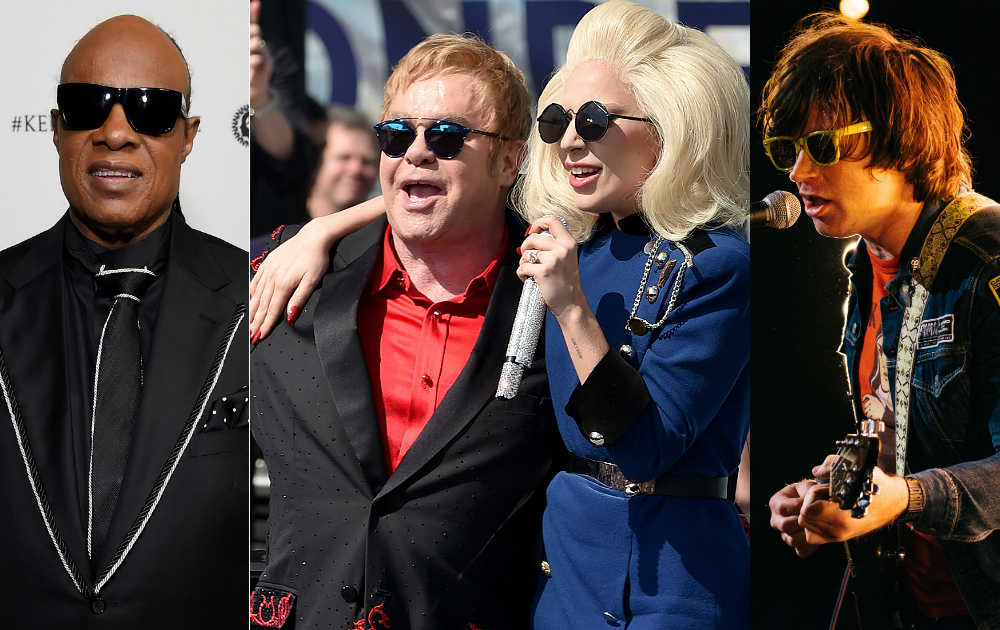 Stevie Wonder, Elton John, Lady Gaga, and Ryan Adams