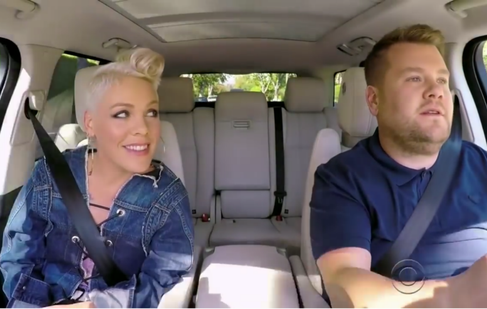 Watch Pink's 'Carpool Karaoke' episode with James Corden