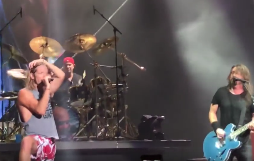 Watch Red Hot Chili Peppers' Chad Smith take over on drums for Foo Fighters