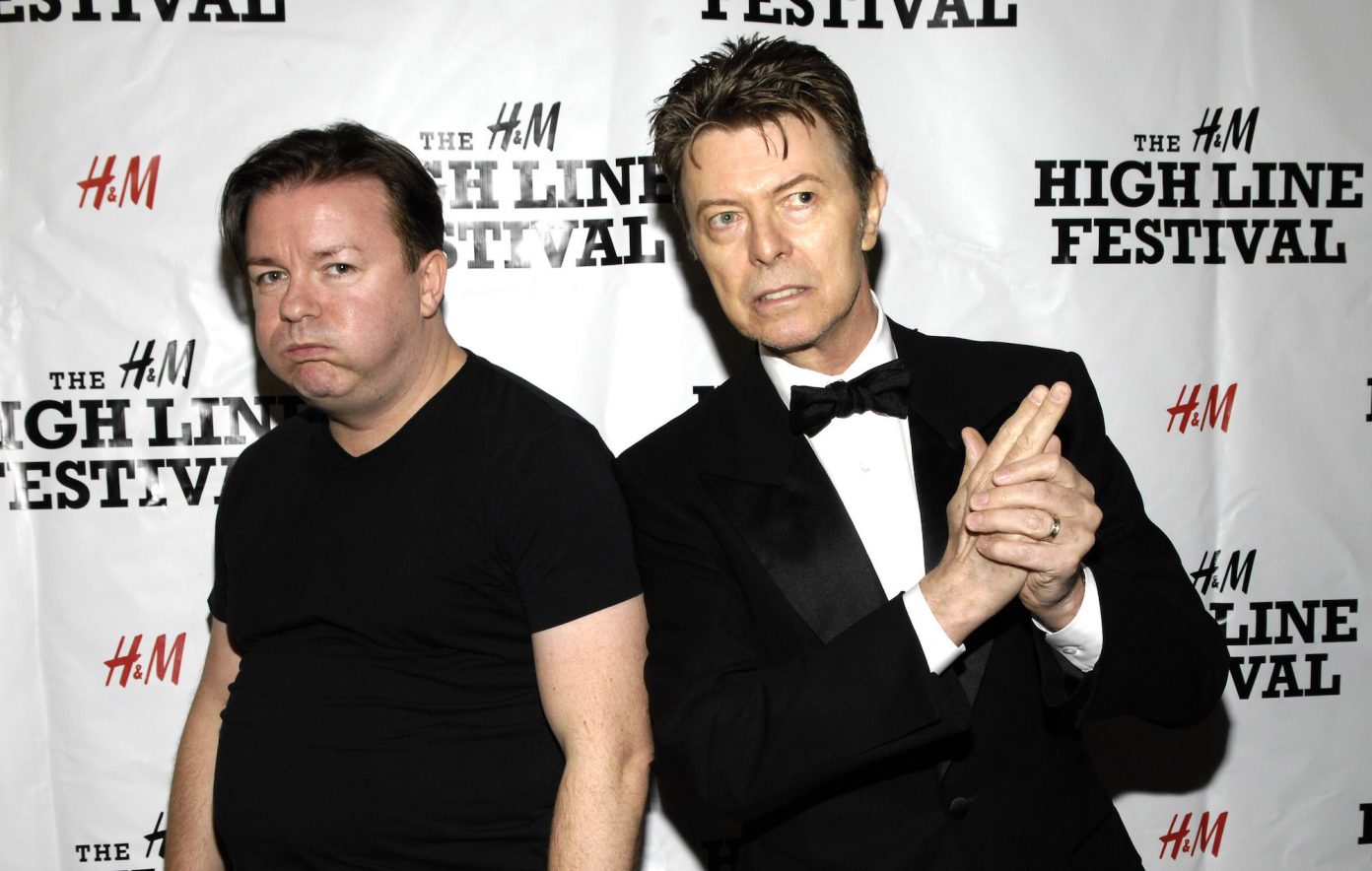 Ricky Gervais recalls the nervewracking time he first met David Bowie