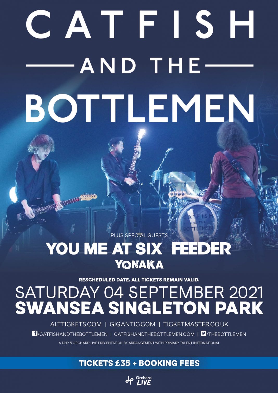 Catfish And The Bottlemen announce new date for outdoor Swansea show
