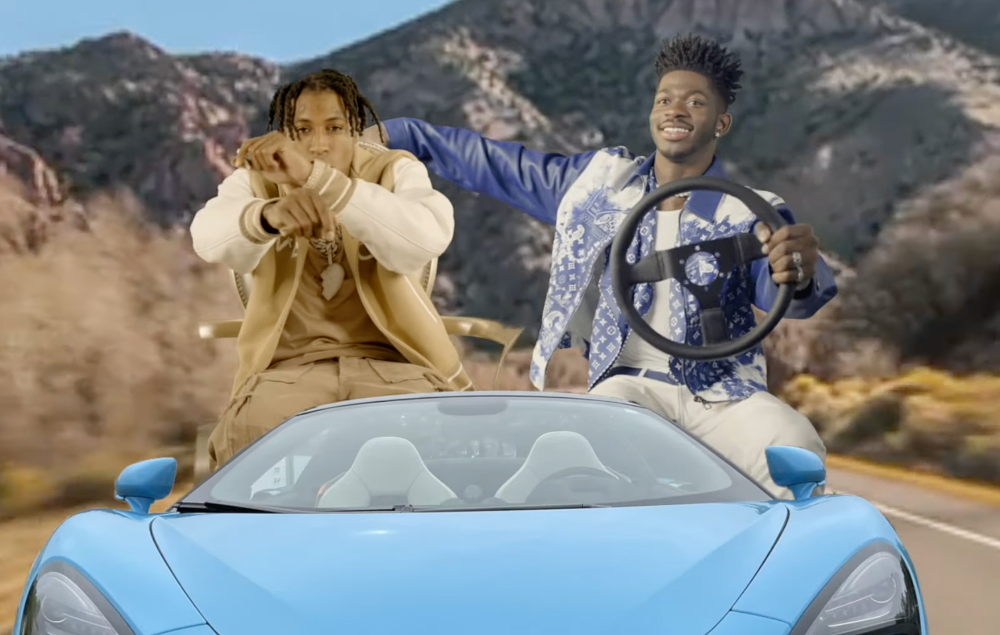 Lil Nas X and NBA YoungBoy in the music video for ‘Late To Da Party’