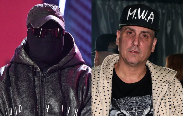 Kanye West (Paras Griffin/Getty Images for BET) + Mike Dean (Johnny Nunez/Getty Images)