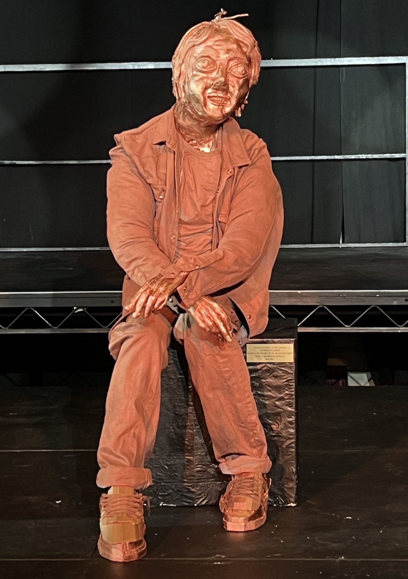 Lewis Capaldi presented with an “unusual” statue of himself