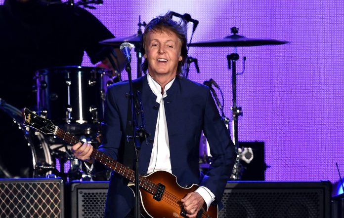 Musician Paul McCartney performs during Desert Trip at the Empire Polo Field on October 15, 2016 in Indio, California. Credit: Kevin Winter/Getty Images