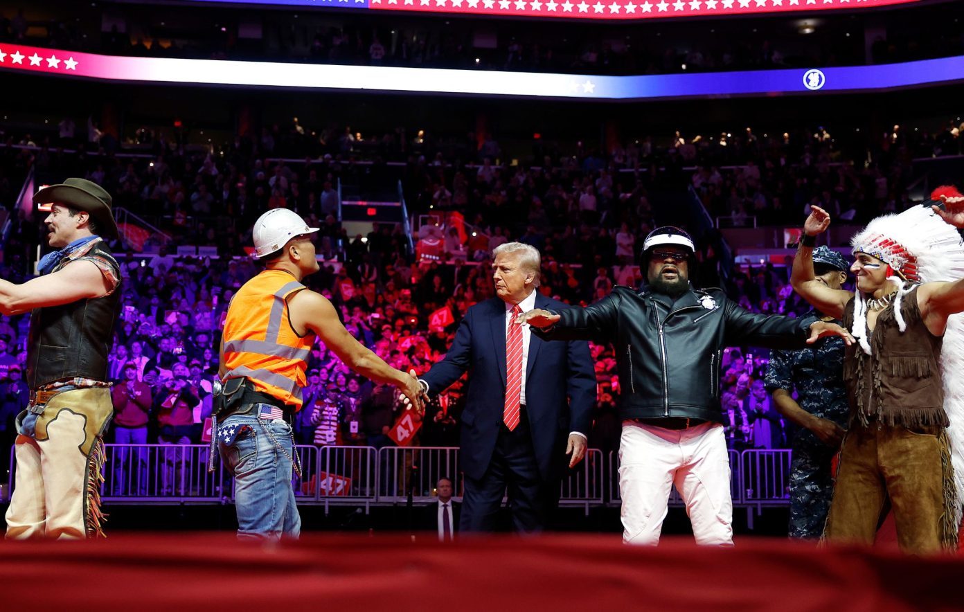 Watch Village People perform 'Y.M.C.A.' with Donald Trump on stage at ...