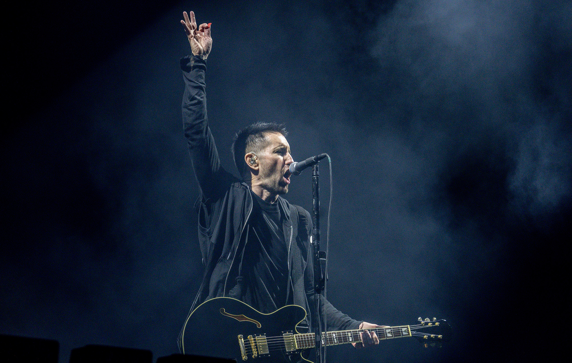 Nine Inch Nails performing at Mad Cool 2025, photo by Ricardo Rubio/Europa Press via Getty Images
