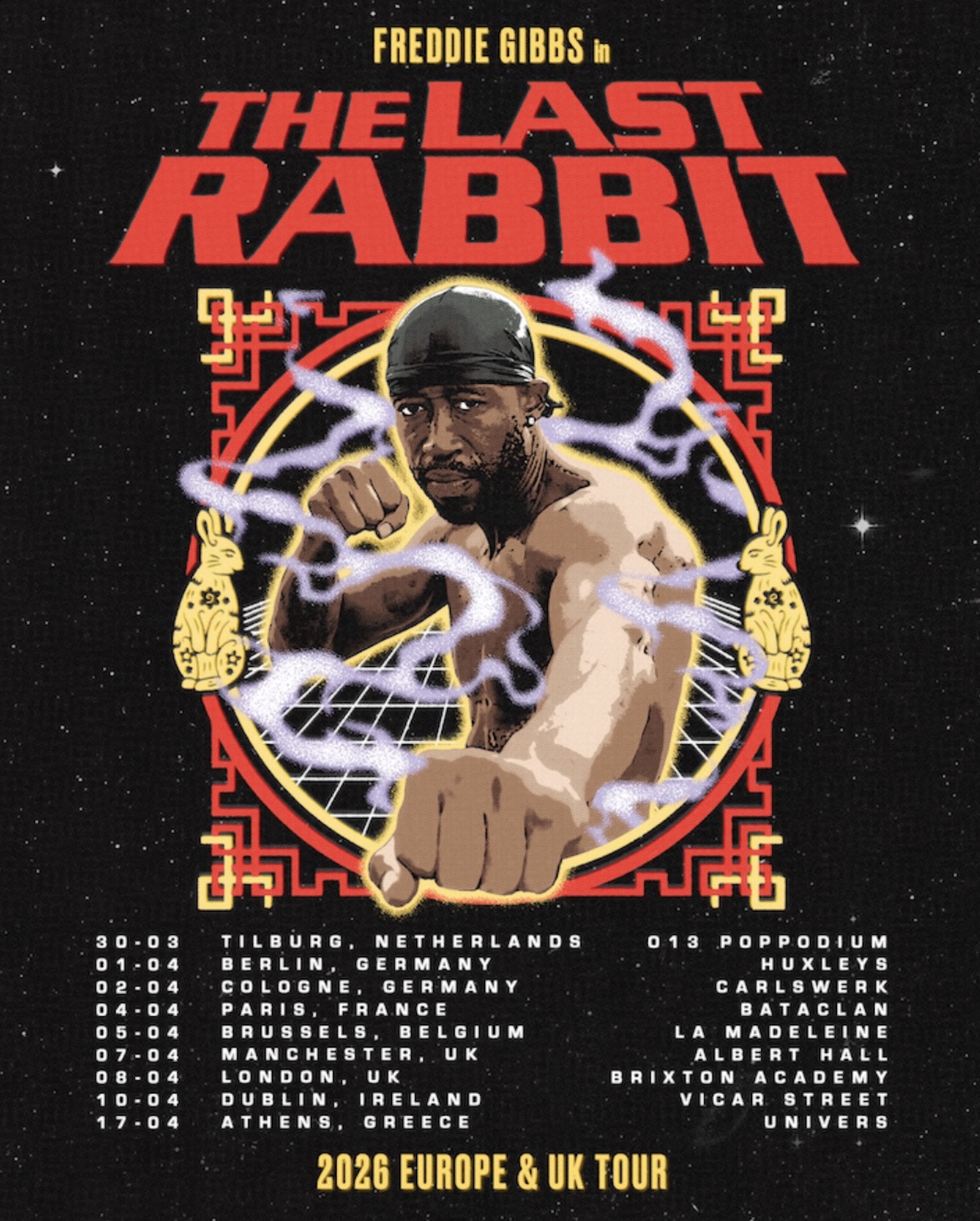 Freddie Gibbs 2026 tour poster